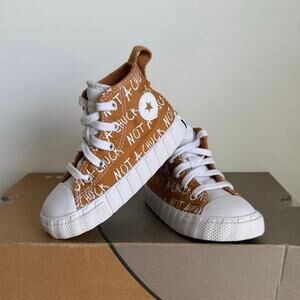 Converse UNT1TL3D High Not A Chuck Golden Tan Toddler Sneakers- SZ 7 C